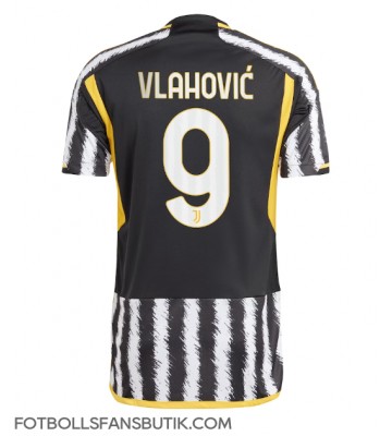 Juventus Dusan Vlahovic #9 Replika Hemmatröja 2023-24 Kortärmad